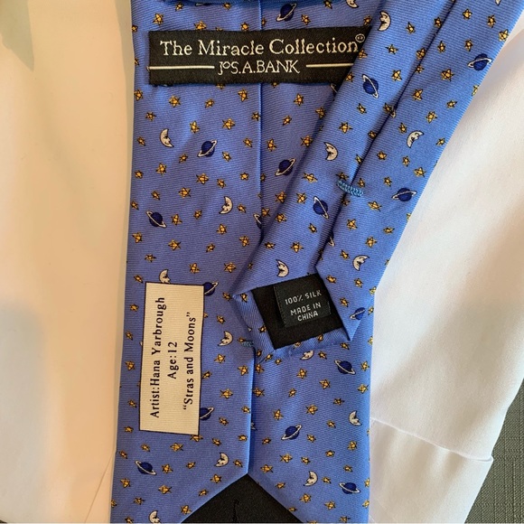 Vintage Jos A Bank the Miracle Collection 100% silk tie. - Picture 4 of 4